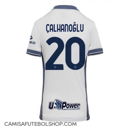 Camisa de time de futebol Inter Milan Hakan Calhanoglu #20 Replicas 2º Equipamento Feminina 2024-25 Manga Curta